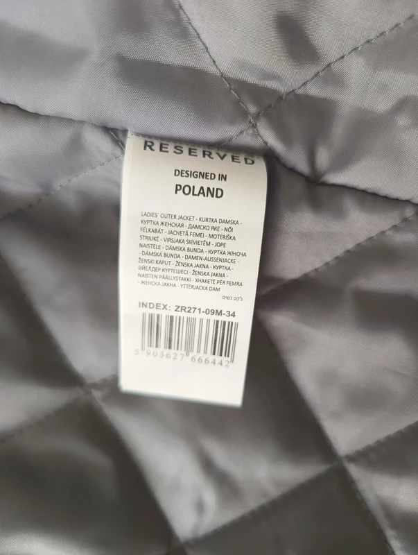 Zimowa Kurtka z Wełną Reserved r. 34 XS
