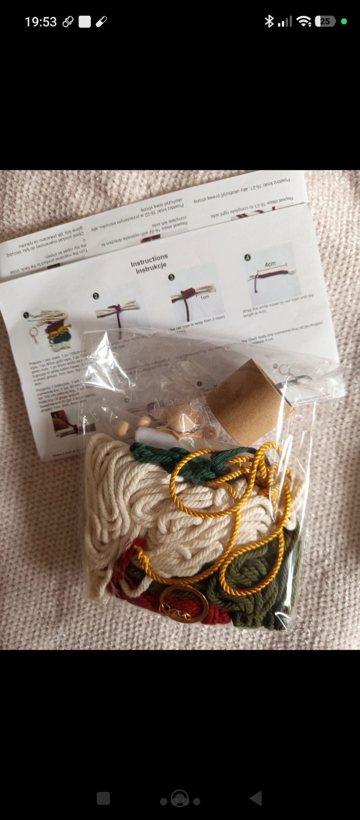 Zestaw DIY do robienia breloczków z makramy Homla