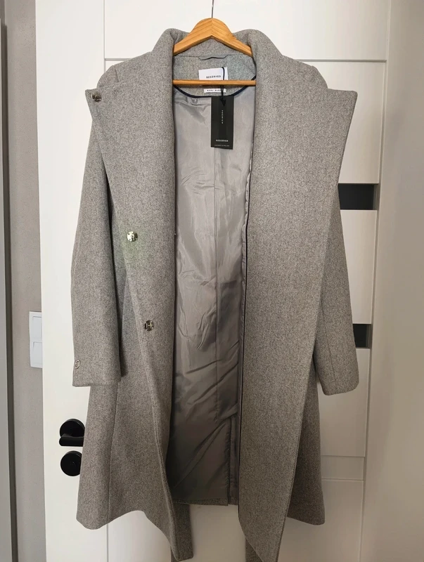 Płaszcz z wełną Premium Quality Reserved r. 34 / XS / 6, Wool Blend