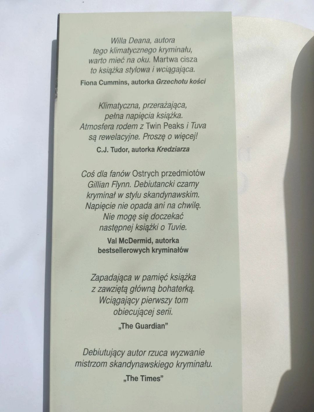 Książka Martwa Cisza autorstwa Will Dean