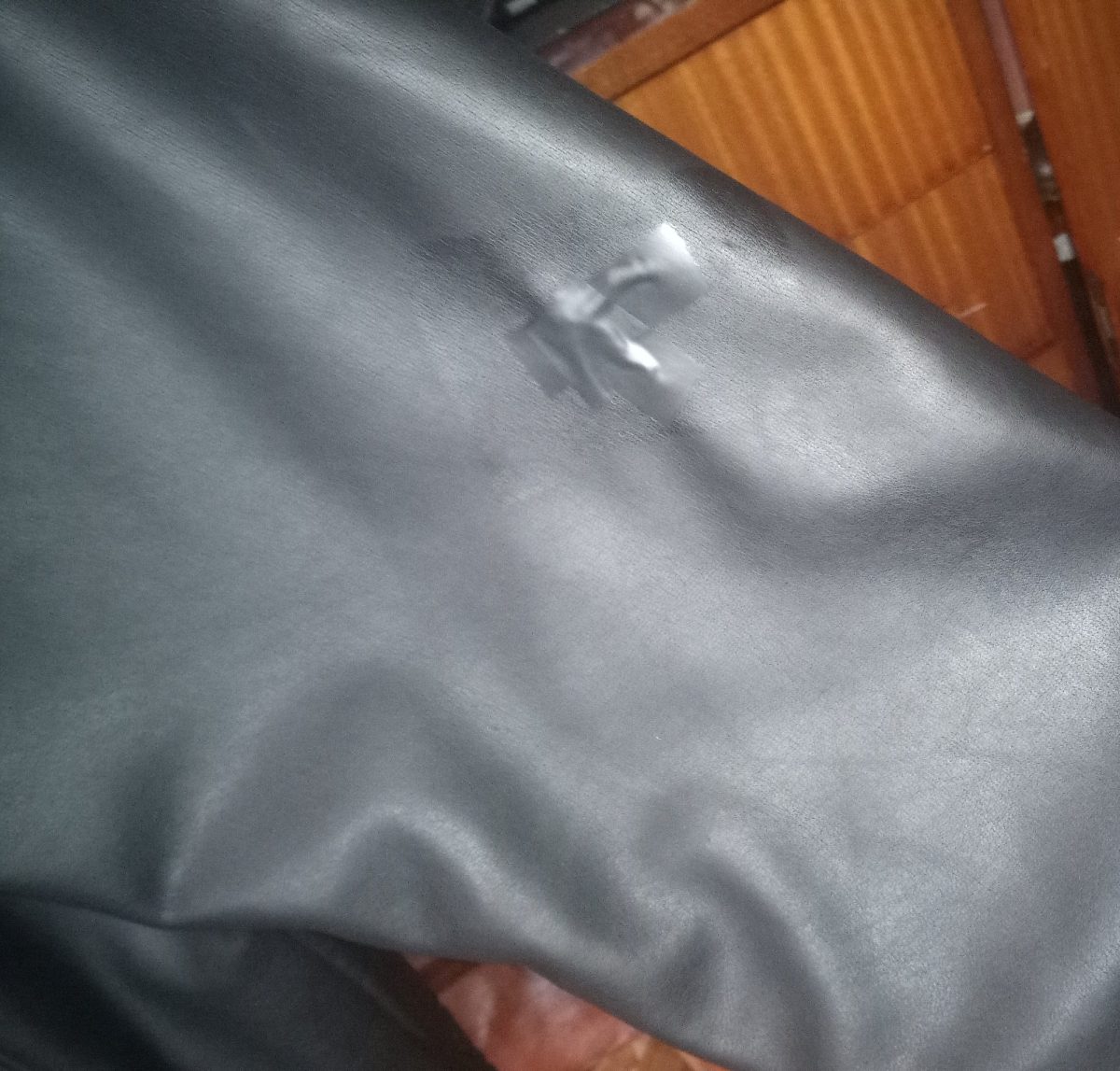 Czarna męska kurtka z dermy elegancka leciutka r. XL