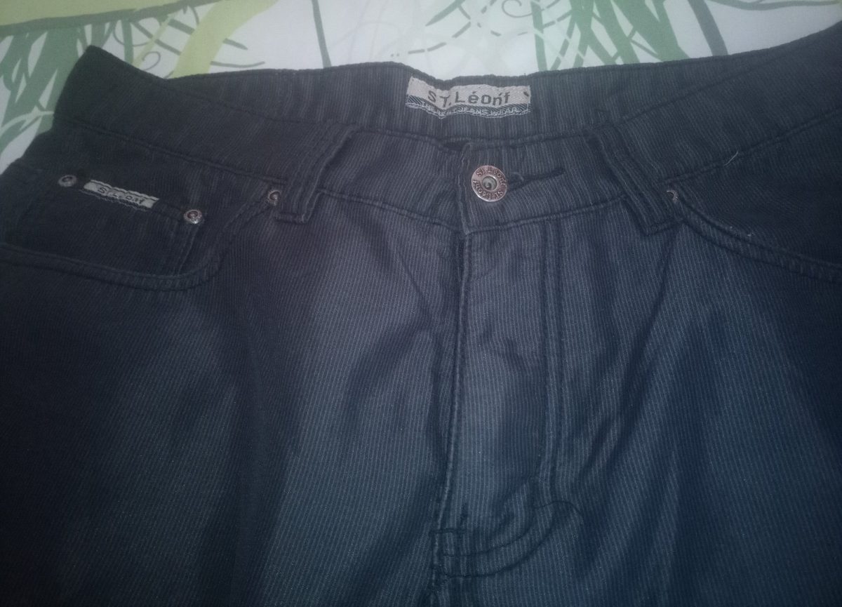 Czarne spodnie materiałowe męskie r. XL