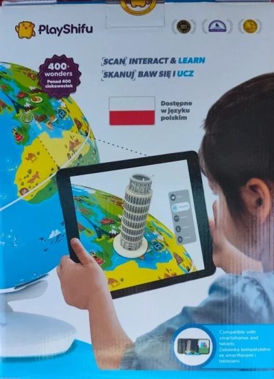 Interaktywny Globus PlayShifu Orboot AR PL | Edukacyjny | 400+ ciekawostek | NOWY naukowe