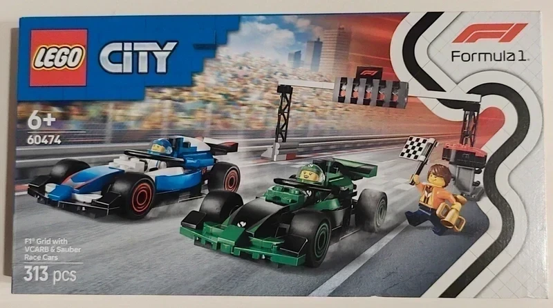 LEGO F1 60474 2 bolidy + padok VCARB Sauber nowy