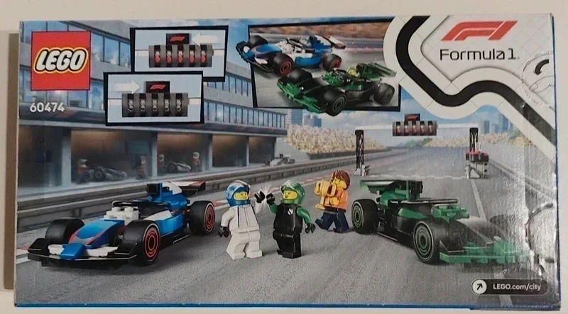 LEGO F1 60474 2 bolidy + padok VCARB Sauber nowy