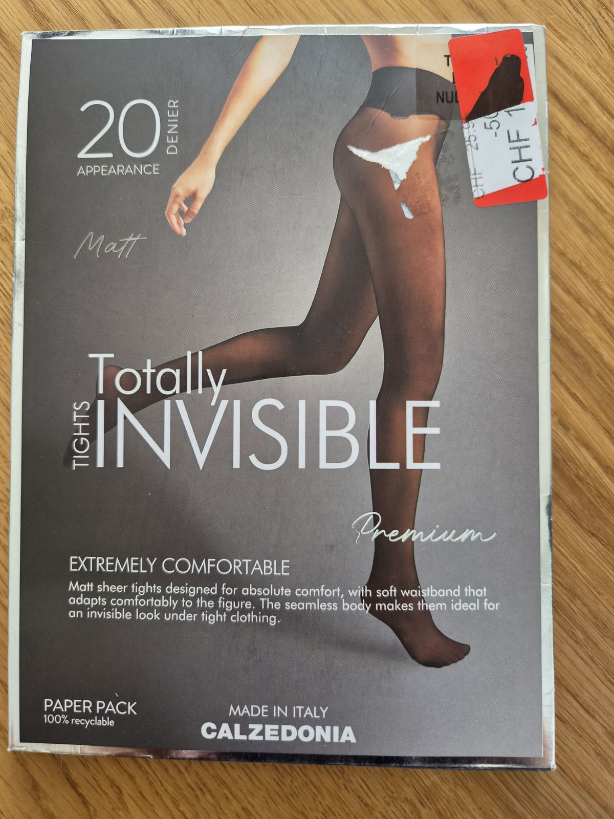 Bezszwowe rajstopy calzedonia totally invisible L naturalne niewidoczne pod ubraniem