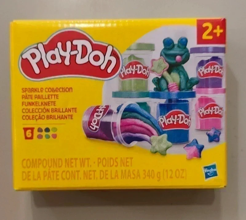 Play-Doh Sparkle Collection - Zestaw Brokatowych Ciastolin Oryginalna Masa Plastyczna