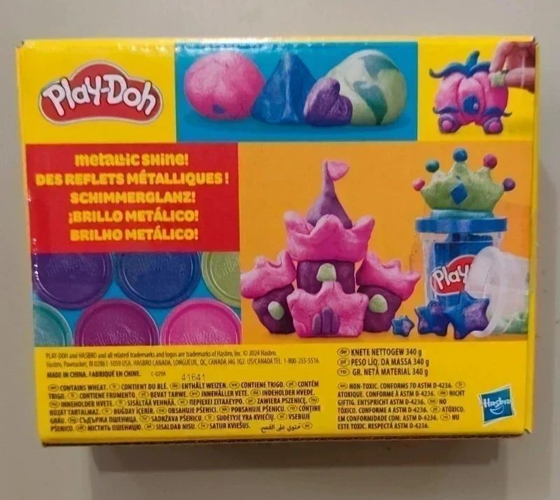 Play-Doh Sparkle Collection - Zestaw Brokatowych Ciastolin Oryginalna Masa Plastyczna