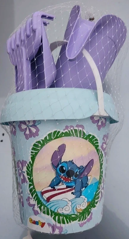 Kolorowy zestaw do piasku z motywem Stitch