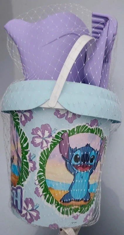 Kolorowy zestaw do piasku z motywem Stitch