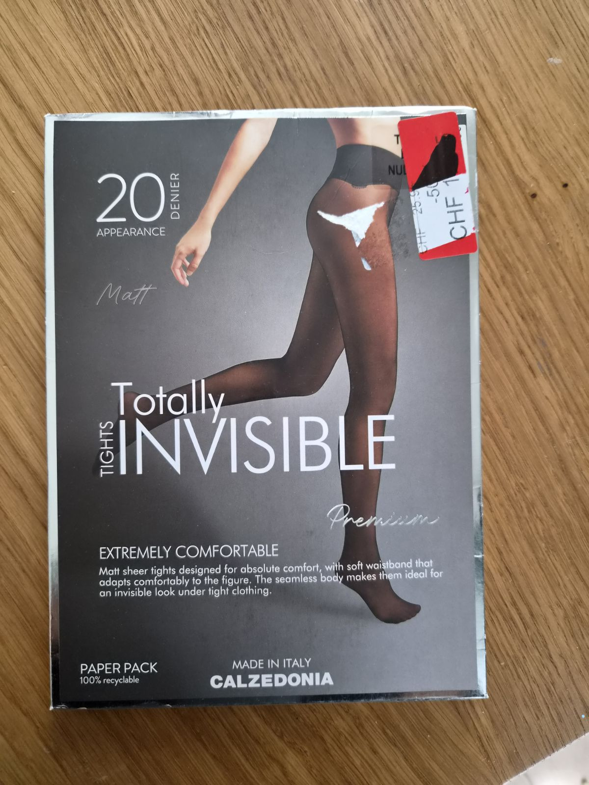 Rajstopy calzedonia totally invisible L naturalne bezszwowe niewidoczne pod ubraniem