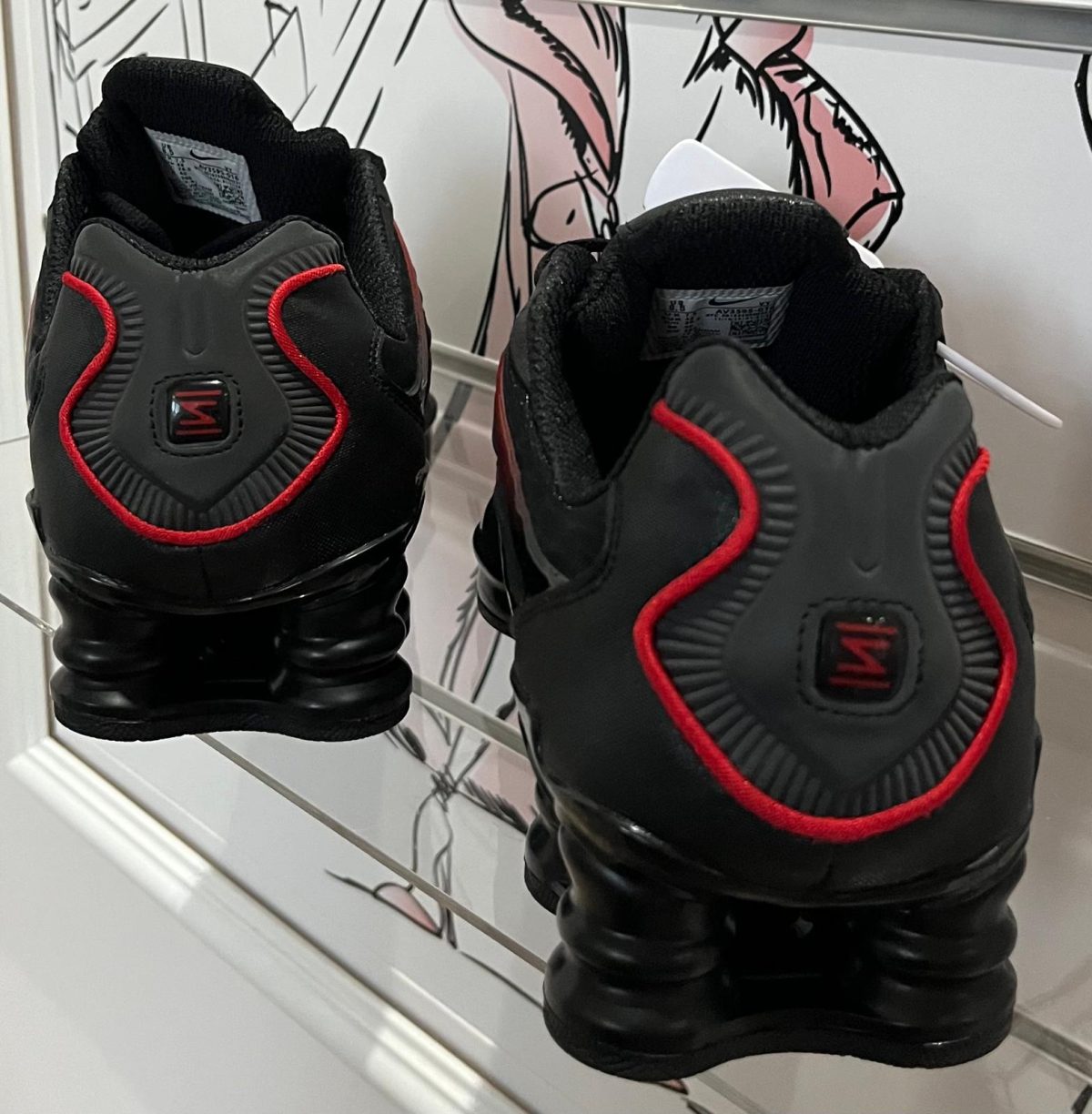 Nike Shox TL Black Light Crimson r42