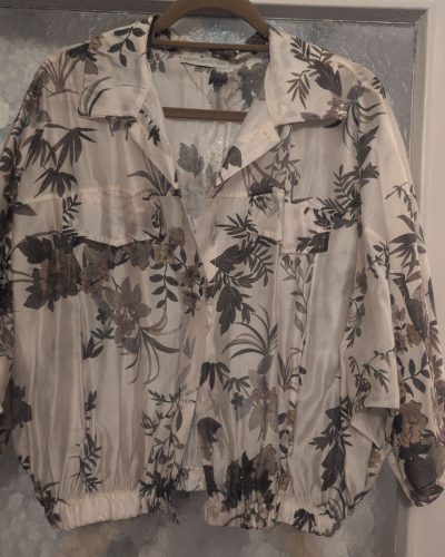 Koszula oversize New Collection w kwiaty, lyocell