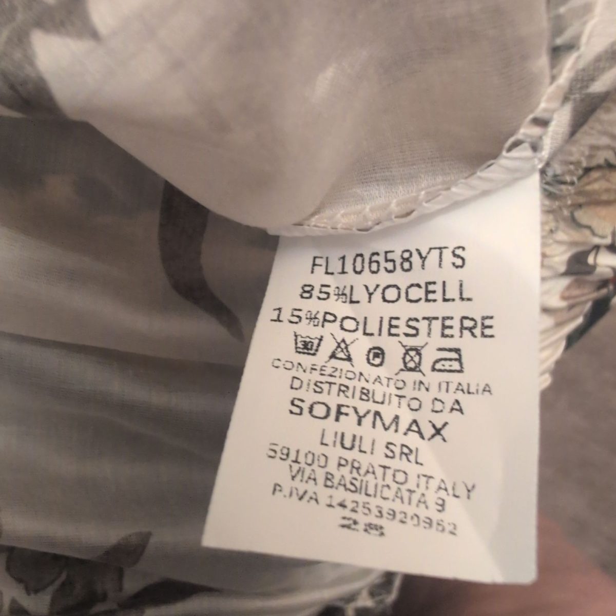 Koszula oversize New Collection w kwiaty, lyocell, zdjęcie z aparatu Vistitio